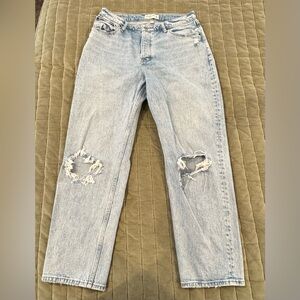 Abercrombie Distressed Blue Jeans